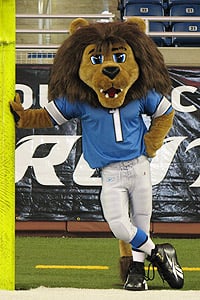 Roary the Detroit Lion is on the Loose