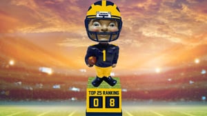 Michigan Wolverines Football Top 25 Ranking Tracker Bobblehead (3)