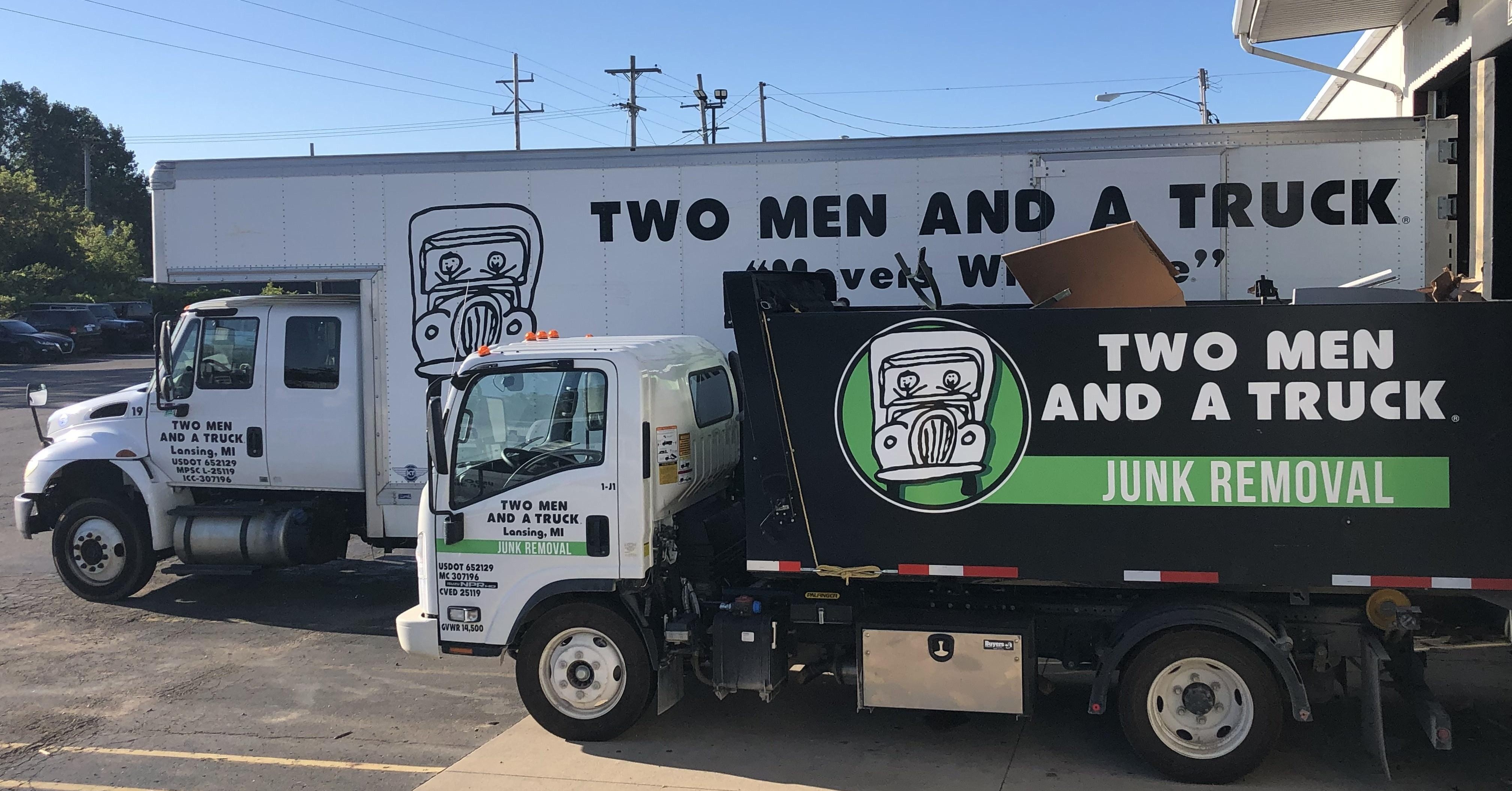 Junk Truck and Moving Truck Cropped