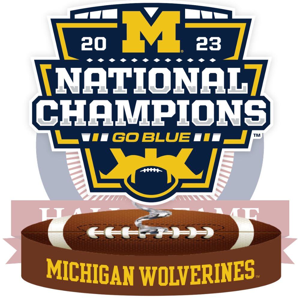 Michigan Wolverines 2023 Football National Champions Bobble Logo (1)