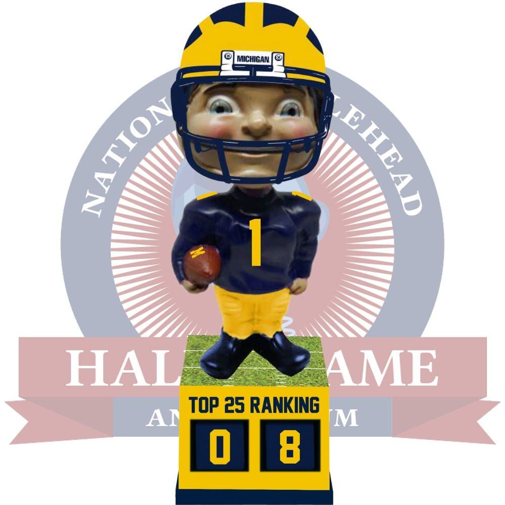 Michigan Wolverines Football Top 25 Ranking Tracker Bobblehead (5)