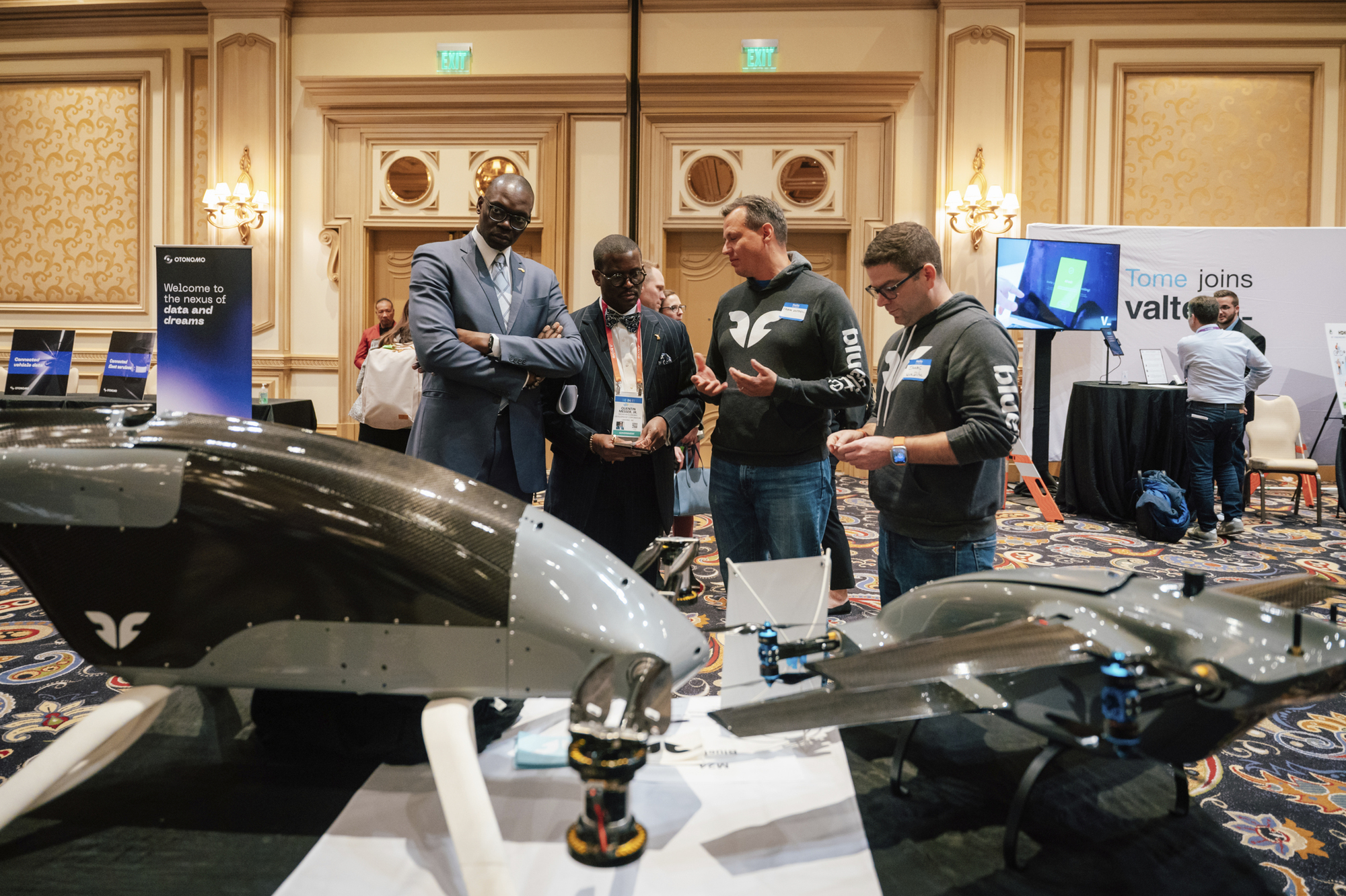 Lt. Governor Garlin Gilchrist and MEDC CEO Quentin Messer tour CES 2023