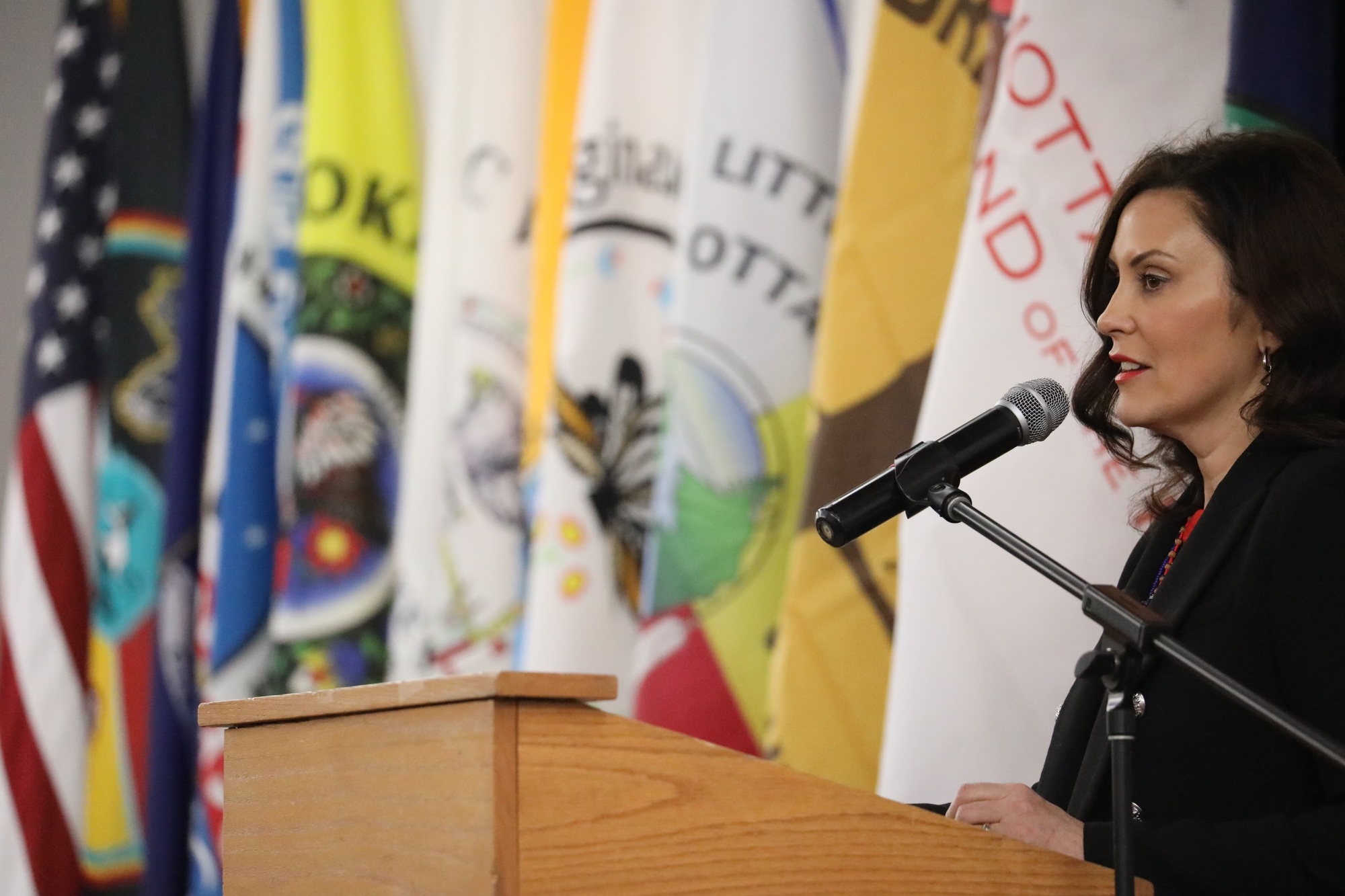 Gov. Whitmer speaks at State-Tribal Summit
