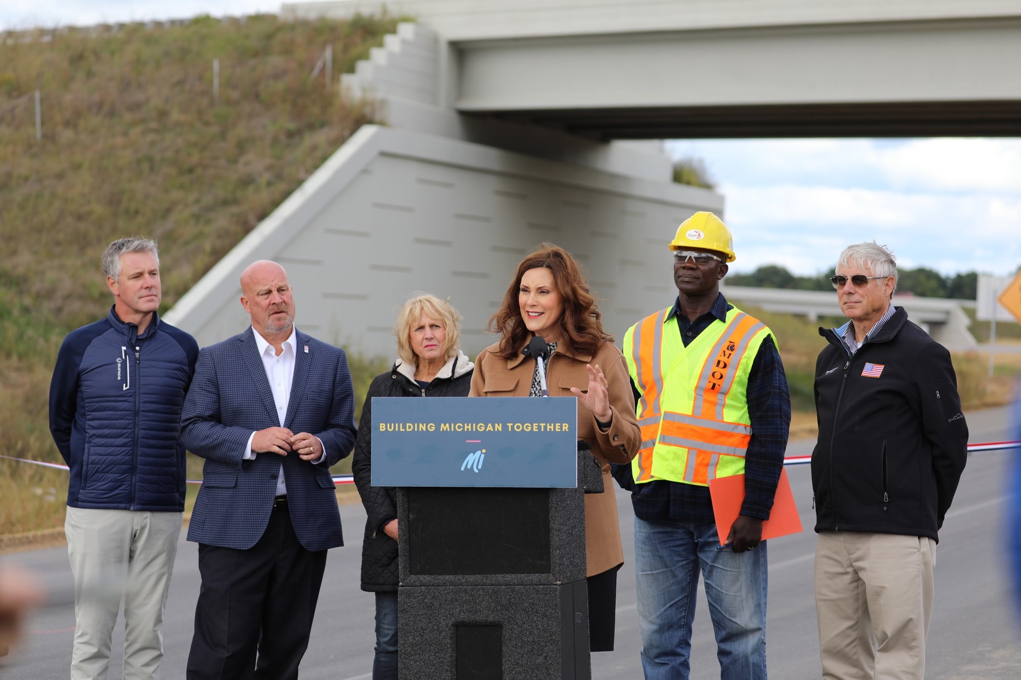 Gov. Whitmer speaks at US-31 event
