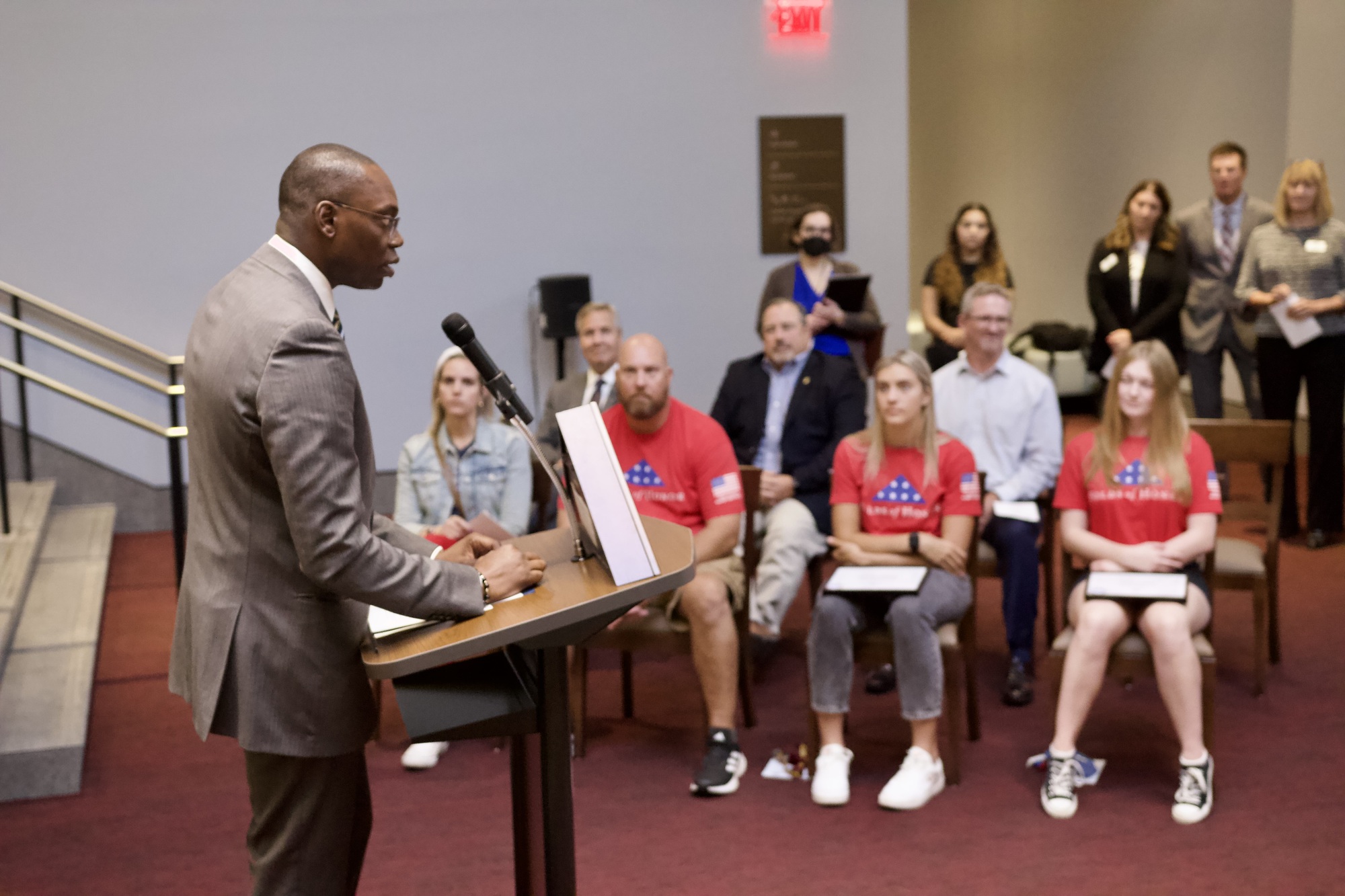 Lt. Gov. Gilchrist Awards Scholarships to Students of Michigan Military Families 