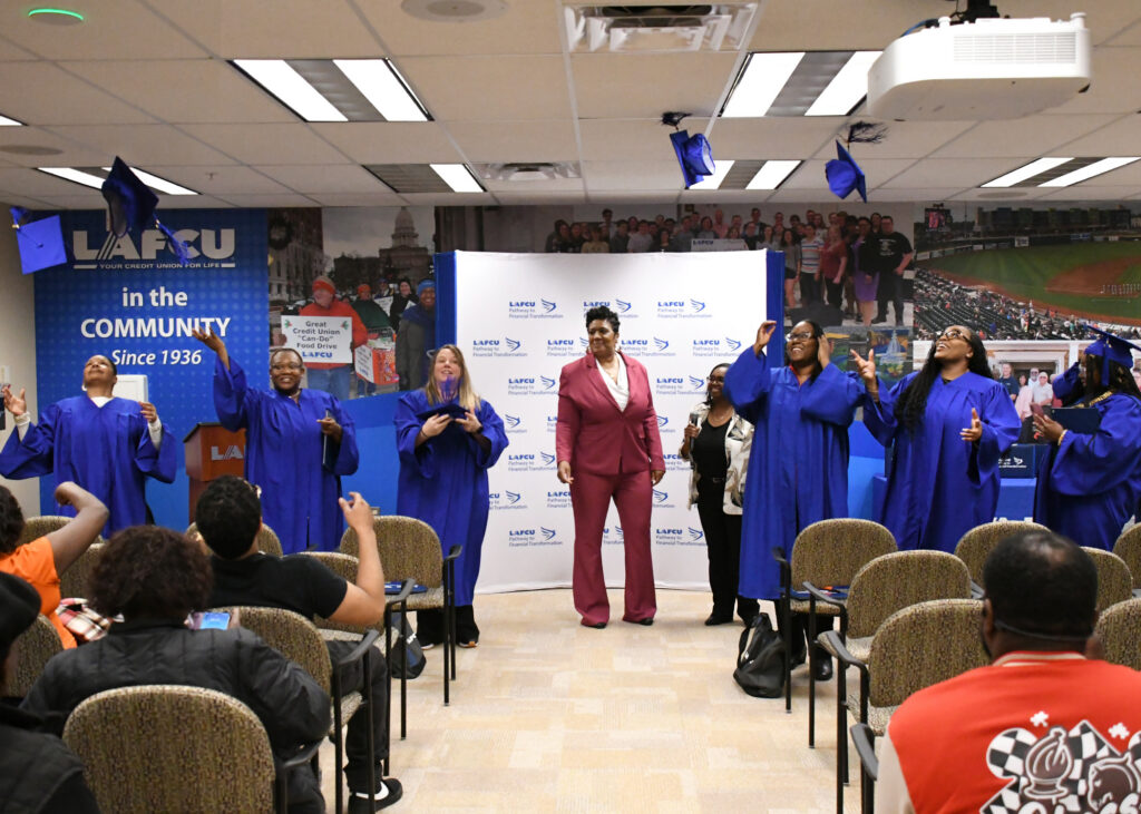 MBN: LAFCU cap toss