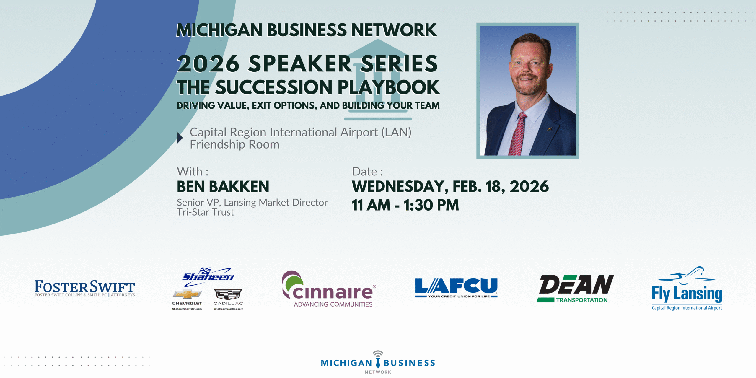 Michigan Business Network: Ben Bakken V2 1-26-26 Sponsors