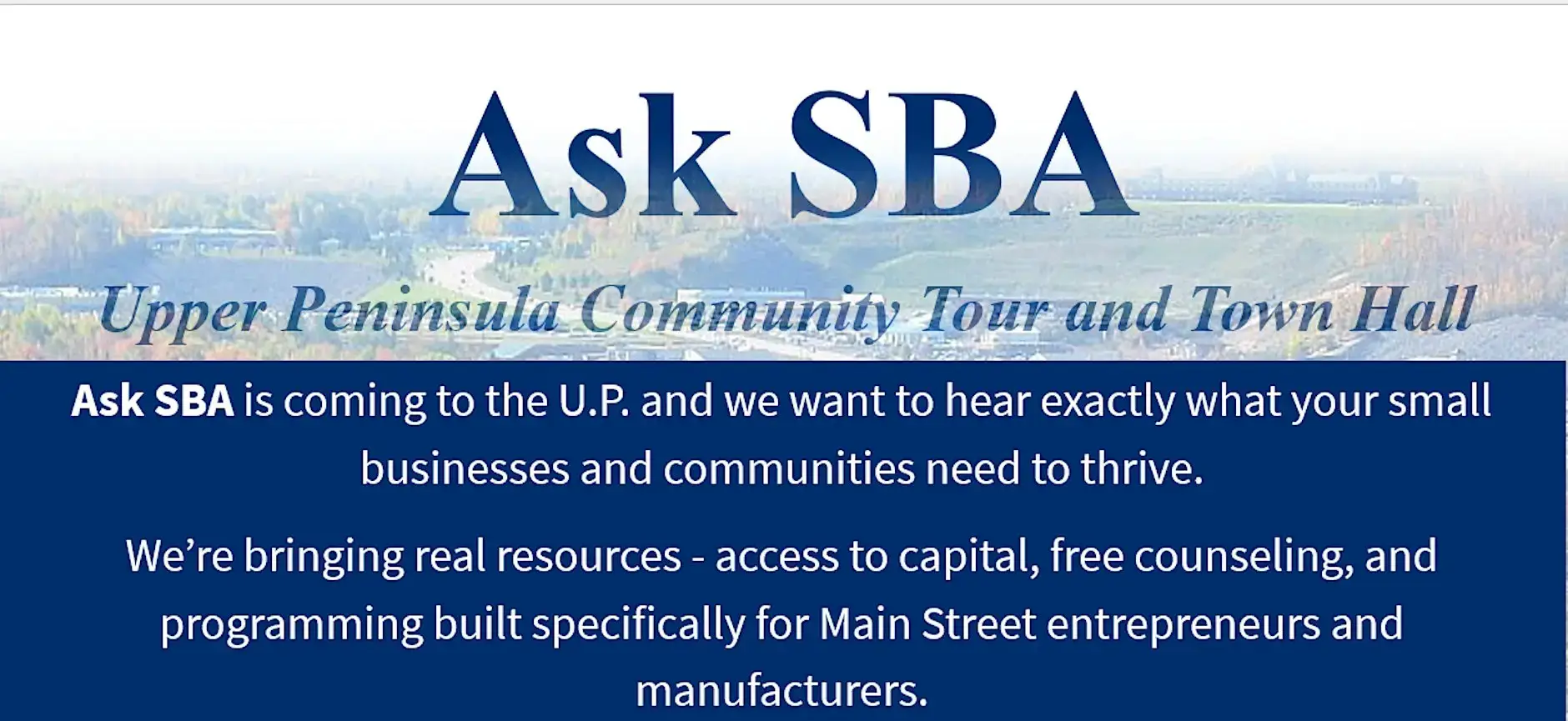 MBN: SBA Upper Pen visit